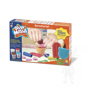 SORVETERIA DIVERTIDA MASSINHA DE MODELAR DIVER MASSA